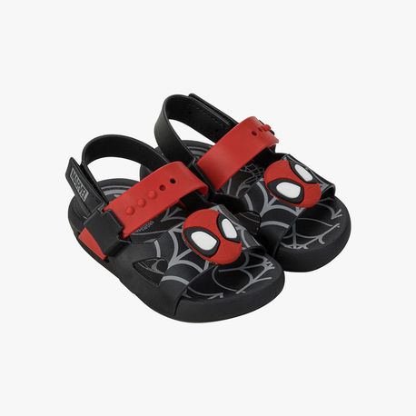 SANDALIA PAPETE BB MNO 23173 BH389 - PRETO / VERMELHO 21