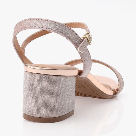 SANDALIA SALTO BAIXO 6291900/F OURO ROSADO 36