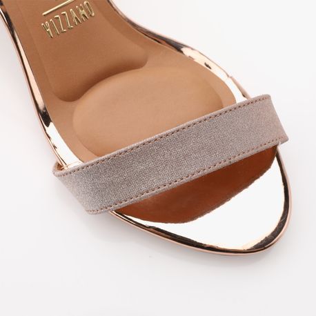 SANDALIA SALTO BAIXO 6291900/F OURO ROSADO 36