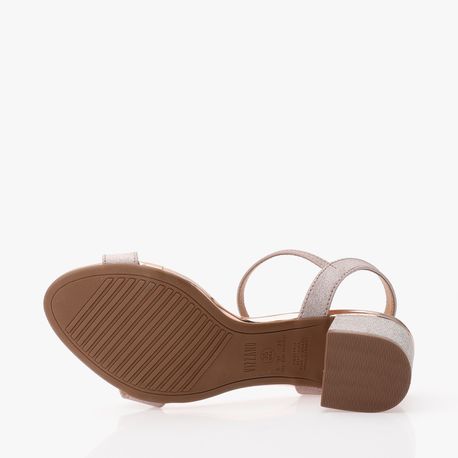 SANDALIA SALTO BAIXO 6291900/F OURO ROSADO 36