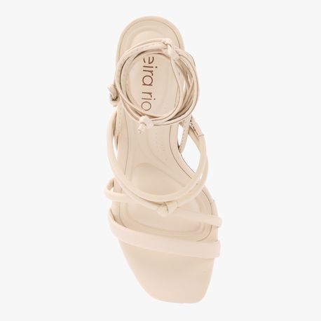 SANDALIA SALTO AMARRAR 8436214 CREME 40