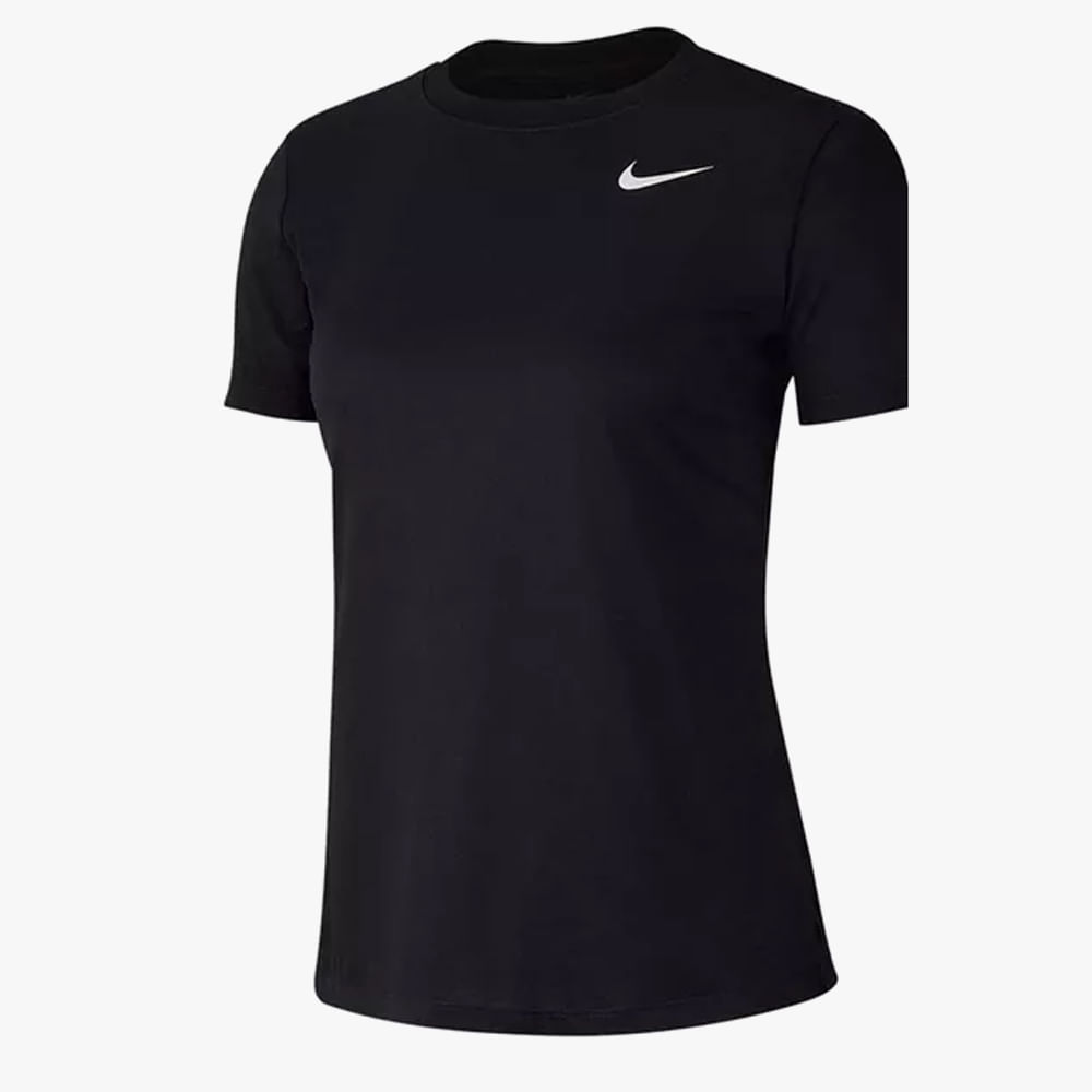 CAMISETA MC W NK DRY LEG TEE C AQ3210-010 010-BLACK (WHITE) EG