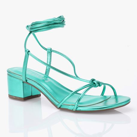 SANDALIA SALTO NO 400525 VERDE 36