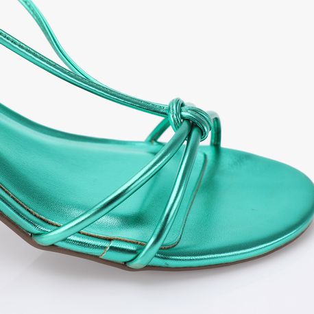 SANDALIA SALTO NO 400525 VERDE 36