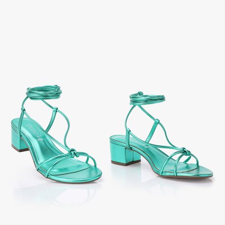 SANDALIA SALTO NO 400525 VERDE 36