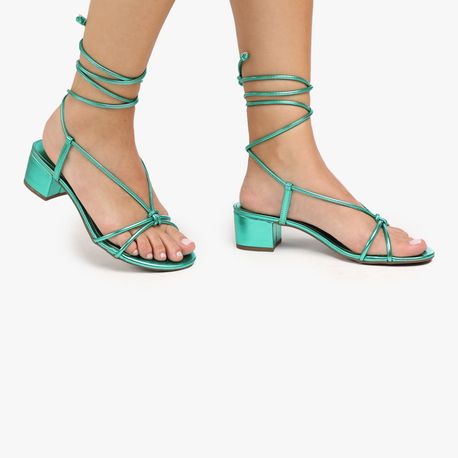SANDALIA SALTO NO 400525 VERDE 36