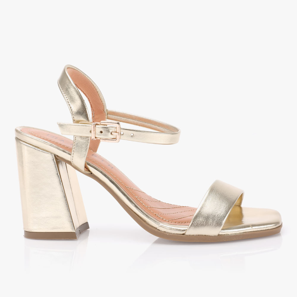 SANDALIA SALTO 2241201 OURO 40