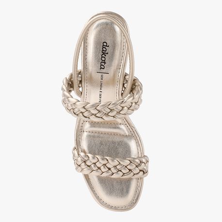 SANDALIA SALTO TRANCA Y0442 CHAMPAGNE 36