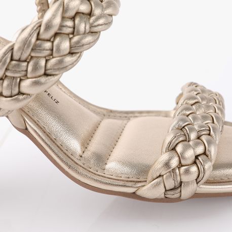 SANDALIA SALTO TRANCA Y0442 CHAMPAGNE 36