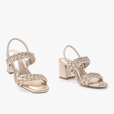 SANDALIA SALTO TRANCA Y0442 CHAMPAGNE 36