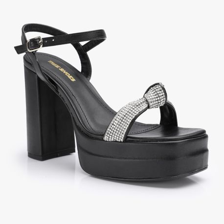 SANDALIA SALTO NO STRASS 1064707 PTO/PTO 39