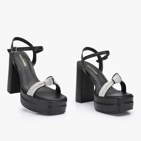 SANDALIA SALTO NO STRASS 1064707 PTO/PTO 39