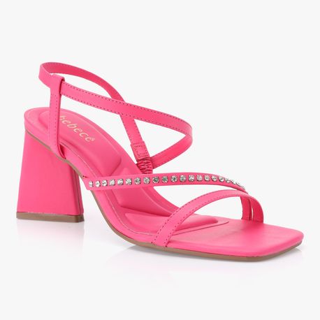 SANDALIA SALTO CALCE FACIL STRASS 6054401 FUCSIA 38