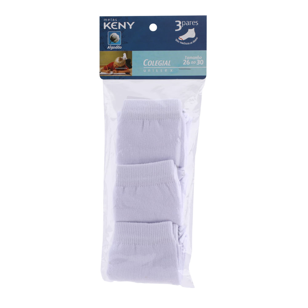 KIT C/ 3 LISA M INFANTIL 1002103 BCO/BCO/BCO 26/30