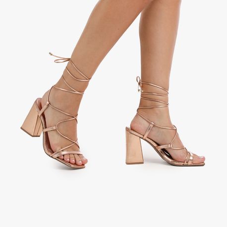 SANDALIA SALTO AMARRAR 2214606 ROUGE 40