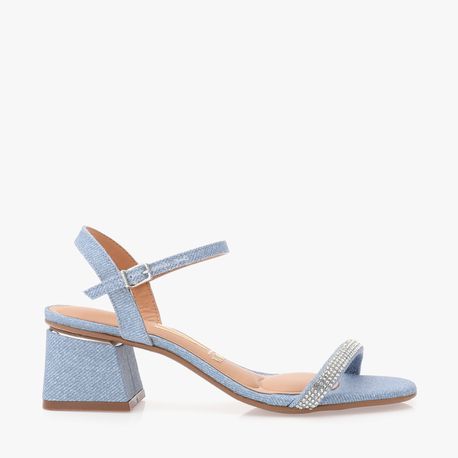 SANDALIA BRILHO 6428130 JEANS CLARO 34