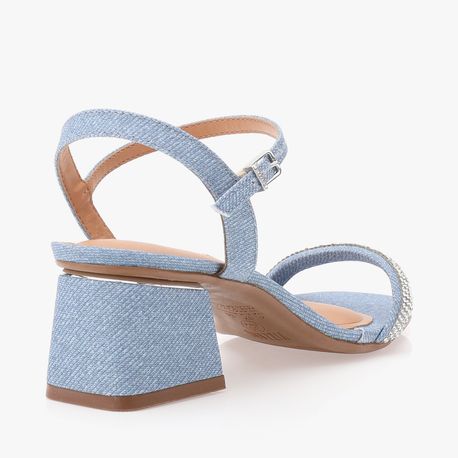 SANDALIA BRILHO 6428130 JEANS CLARO 34