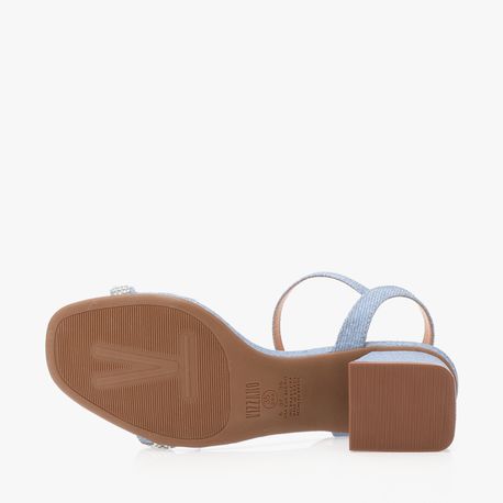SANDALIA BRILHO 6428130 JEANS CLARO 34