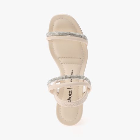 SANDALIA SALTO TIRAS BRILHO Y6875 0002-TULE 34
