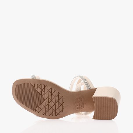 SANDALIA SALTO TIRAS BRILHO Y6875 0002-TULE 34