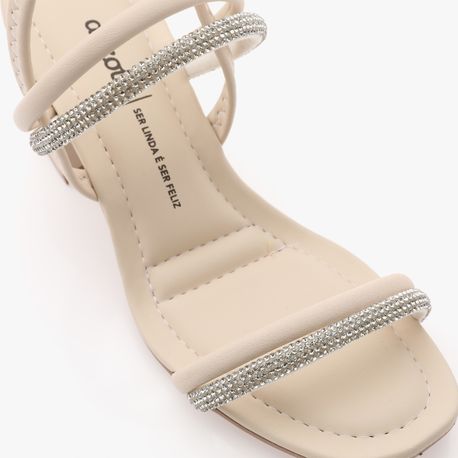 SANDALIA SALTO TIRAS BRILHO Y6875 0002-TULE 34