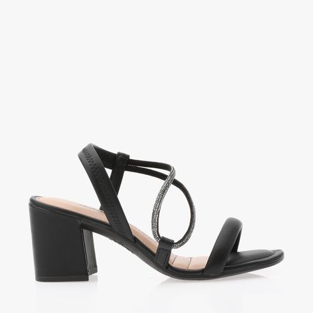 SANDALIA SALTO BRILHO Y6181 0009-PRETO 35