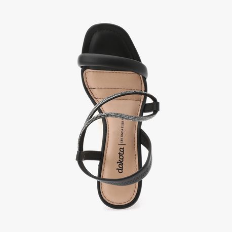 SANDALIA SALTO BRILHO Y6181 0009-PRETO 35