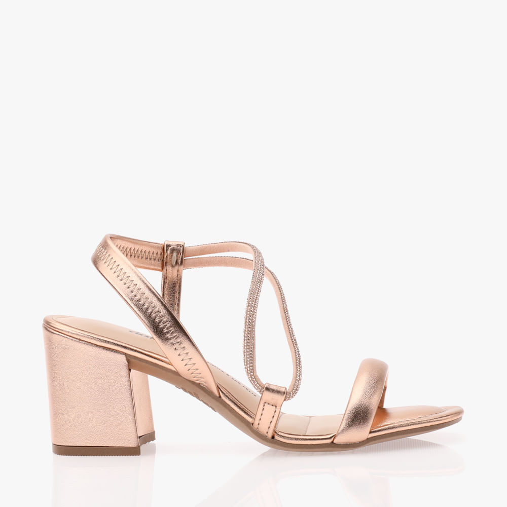 SANDALIA SALTO BRILHO Y6181 0002-ROSE 34