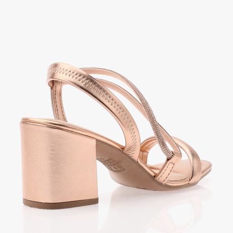SANDALIA SALTO BRILHO Y6181 0002-ROSE 34