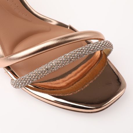 SANDALIA SALTO FESTA 8436213/F OURO ROSADO SILEVR/OURO ROSADO 35