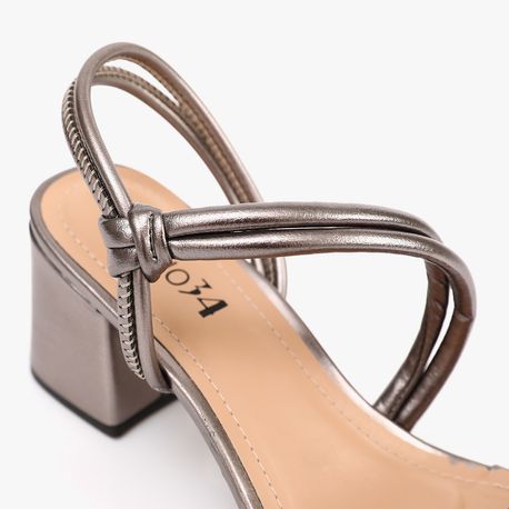 SANDALIA SALTO CALCE FACIL SD5885114 METAL ONIX 37