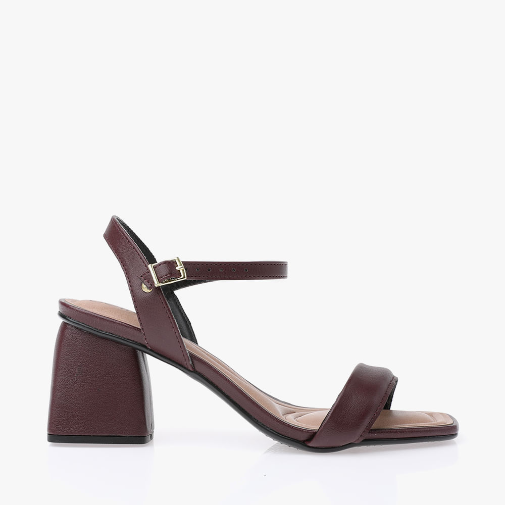SANDALIA SALTO TIRA FOFINHA 8499307 VINHO 34