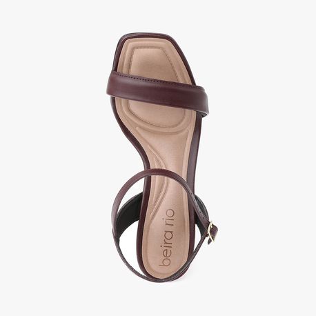 SANDALIA SALTO TIRA FOFINHA 8499307 VINHO 34