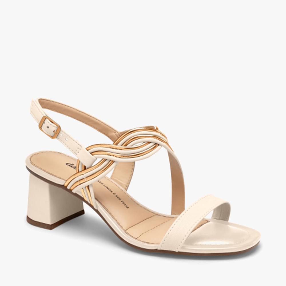 SANDALIA DE SALTO Y7964 001 TULE/METAL ROSE 34