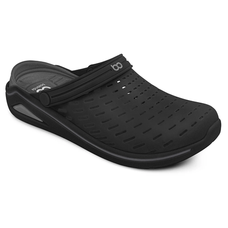 SANDALIA CLOG 1944 BOA ONDA 1944 001-PTO/CINZA 37/38