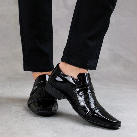 SAPATO SOCIAL SOCIAL VERNIZ AIR FERGUS 73273 PRETO 43