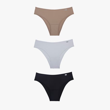 KIT 3 CALCINHA TANGA 52509 MOUSE/BRANCO/PRETO P