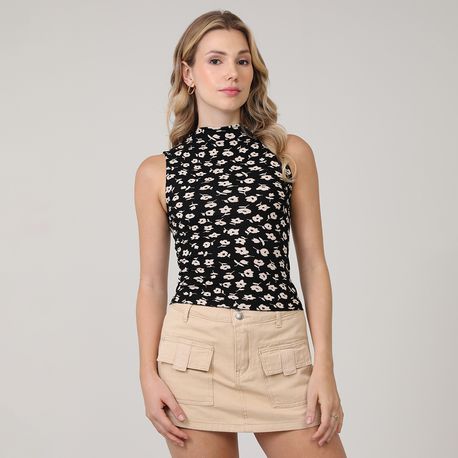 REGATA ALTERNECK CANEL EST  230849 PRETO P