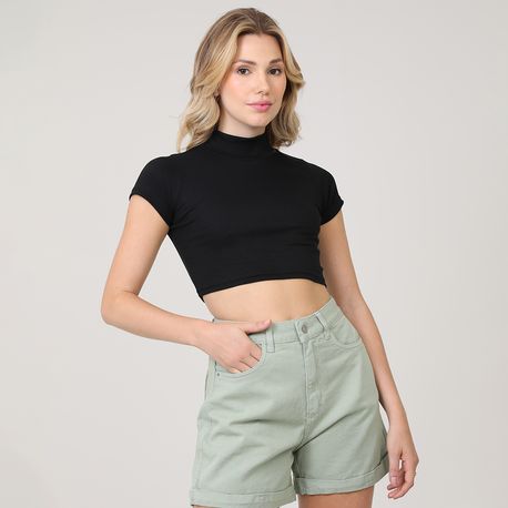 BLUSA CROPPED MC GOLA ALTA 03 2 10 PRETO P