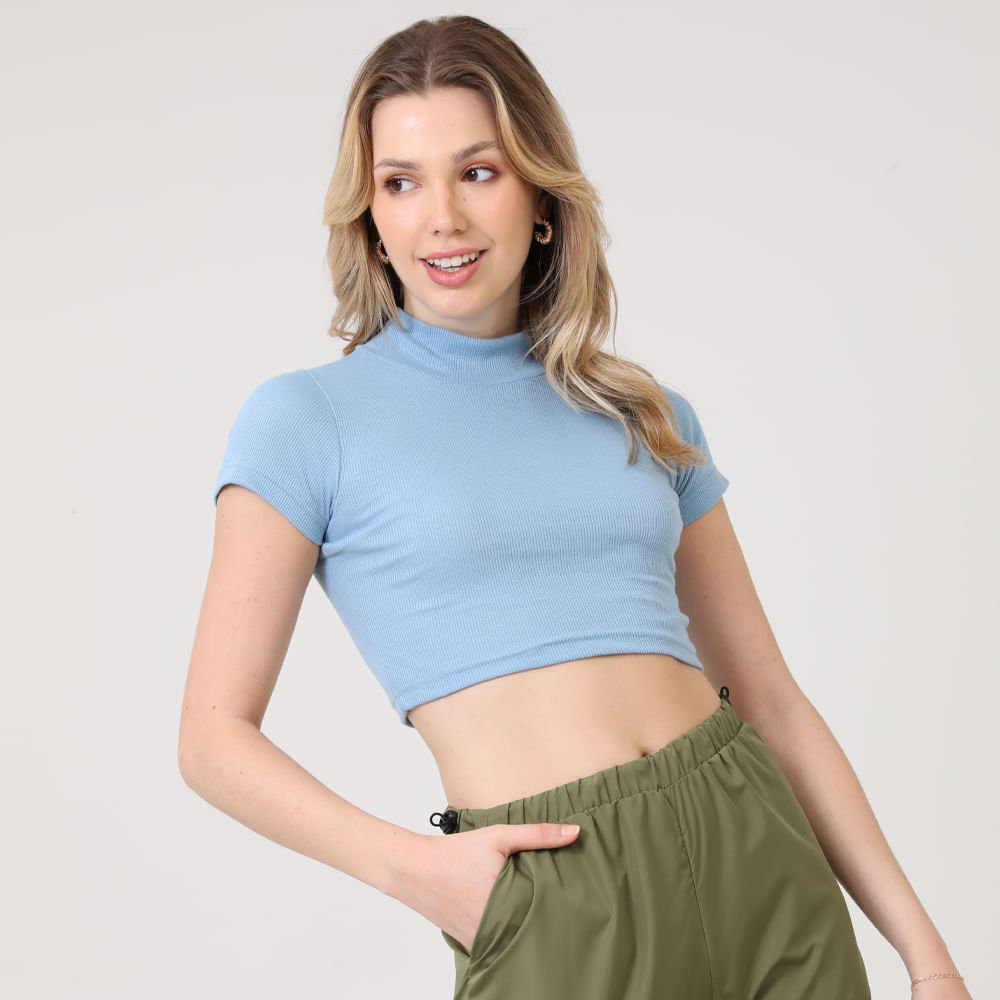 BLUSA CROPPED MC GOLA ALTA 03 2 10 AZUL P