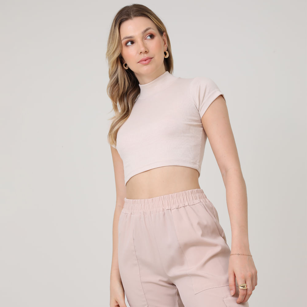 BLUSA CROPPED MC GOLA ALTA 03 2 10 BEGE P