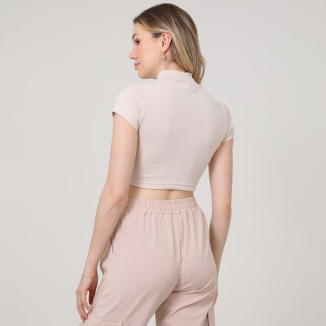 BLUSA CROPPED MC GOLA ALTA 03 2 10 BEGE P