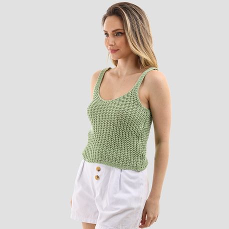 CROPPED PONTO LARGO 2037 VERDE M