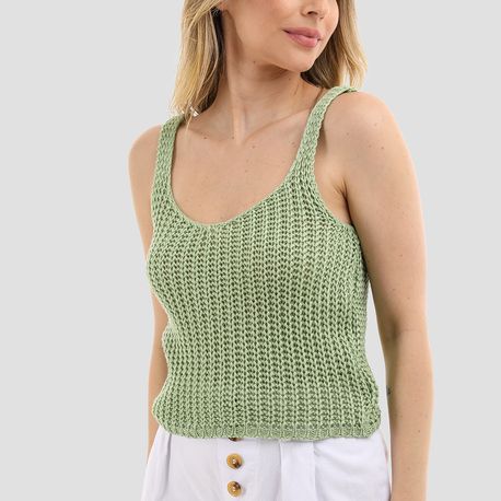 CROPPED PONTO LARGO 2037 VERDE M