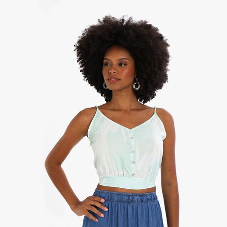 REGATA CROPPED TP BOTAO EST 43938 VERDE P