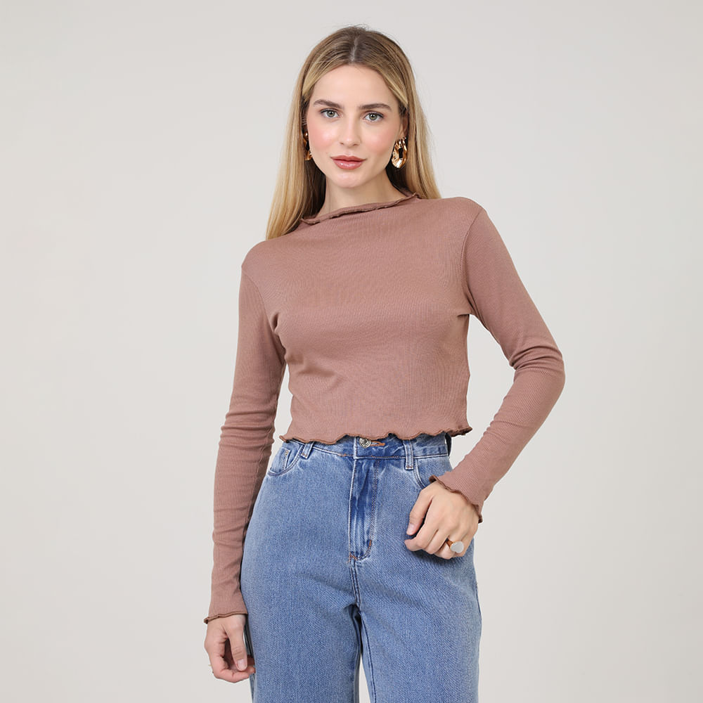 BLUSA ML CROPPED FRUFRU GOLA 03 0 15 CAPPUCCINO P
