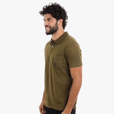 POLO BASICA MALHA C/ BOLSO P202 MILITAR P