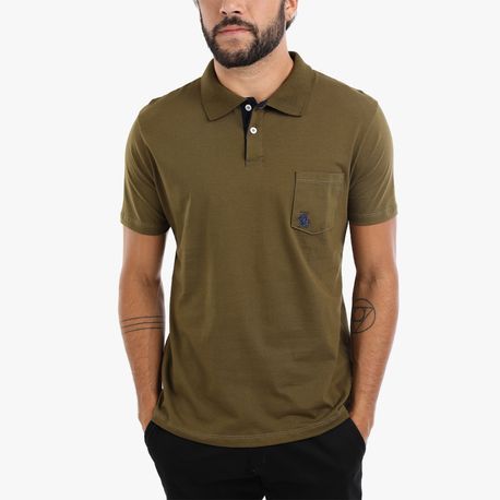 POLO BASICA MALHA C/ BOLSO P202 MILITAR P