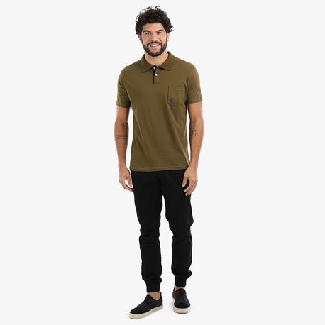 POLO BASICA MALHA C/ BOLSO P202 MILITAR P