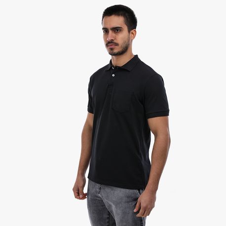 POLO BASICA PIQUET COM BORDADO P206 PRETO P